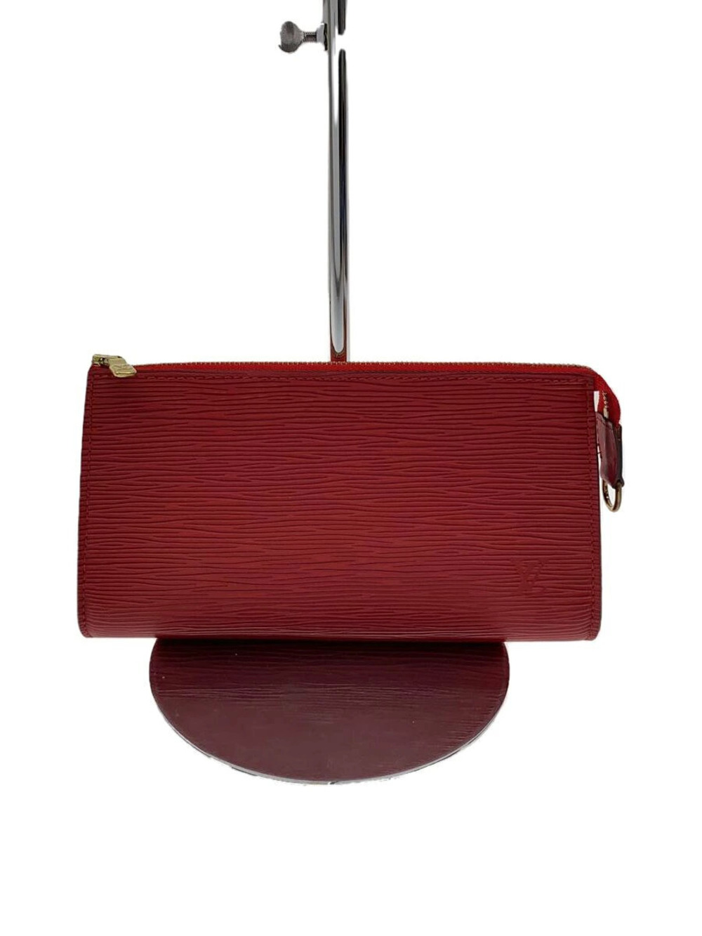 LOUIS VUITTON Pochette Accessoires Epi Leather RED